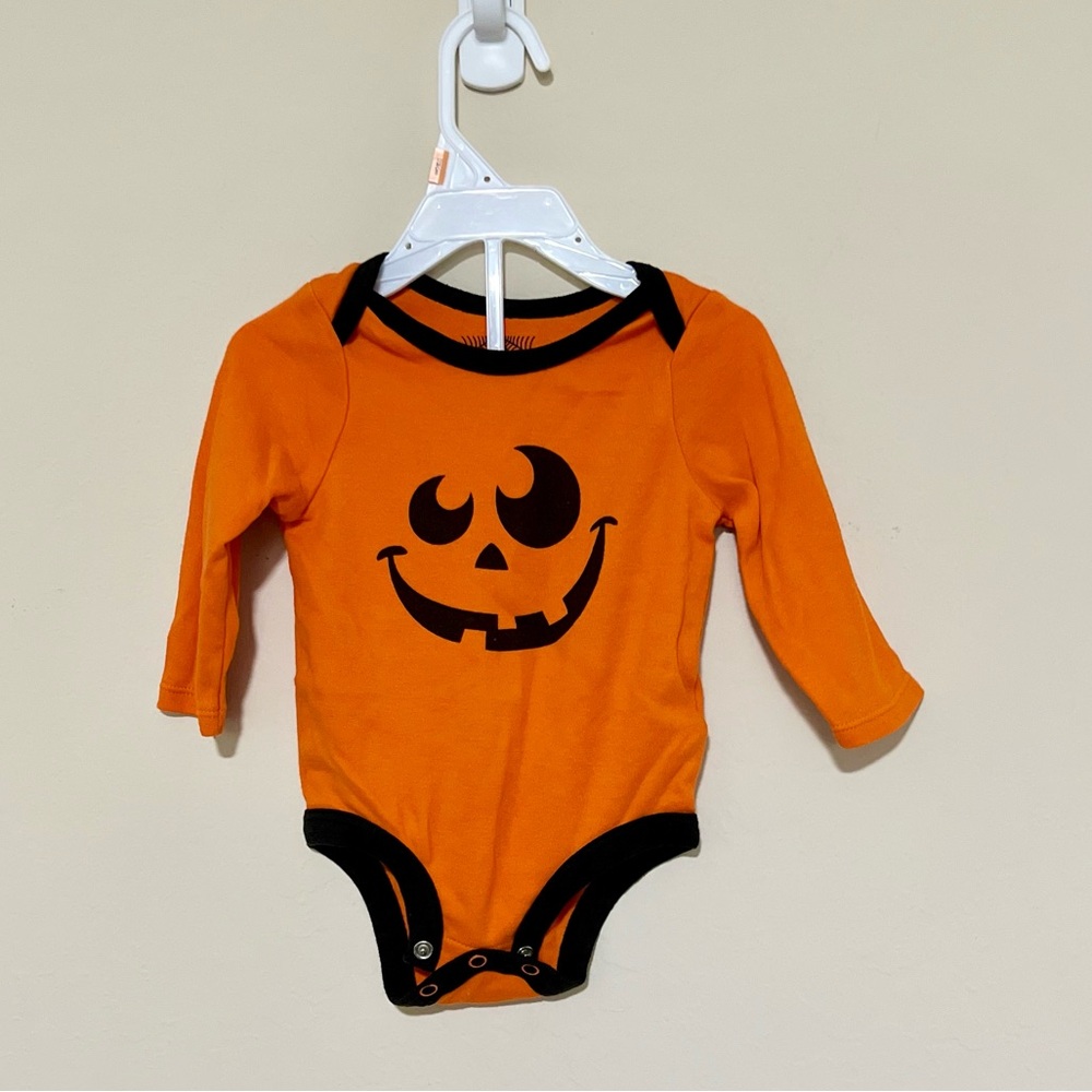 Halloween Jack-O-Lantern Bodysuit, 3-6M